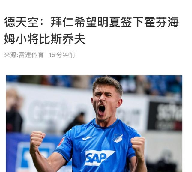 关于霍芬海姆主帅赞誉球员拼搏精神，为队带来胜利的信息